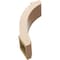 Ekena Millwork 5-inch W x 14-inch D x 18-inch H Lafayette Rough Cedar Woodgrain TimberThane Knee Brace, Primed BRCUR05X14X18LFTRCPR - alternate 2